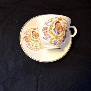 Crown Trent China Cup and Saucer - Royal Birth